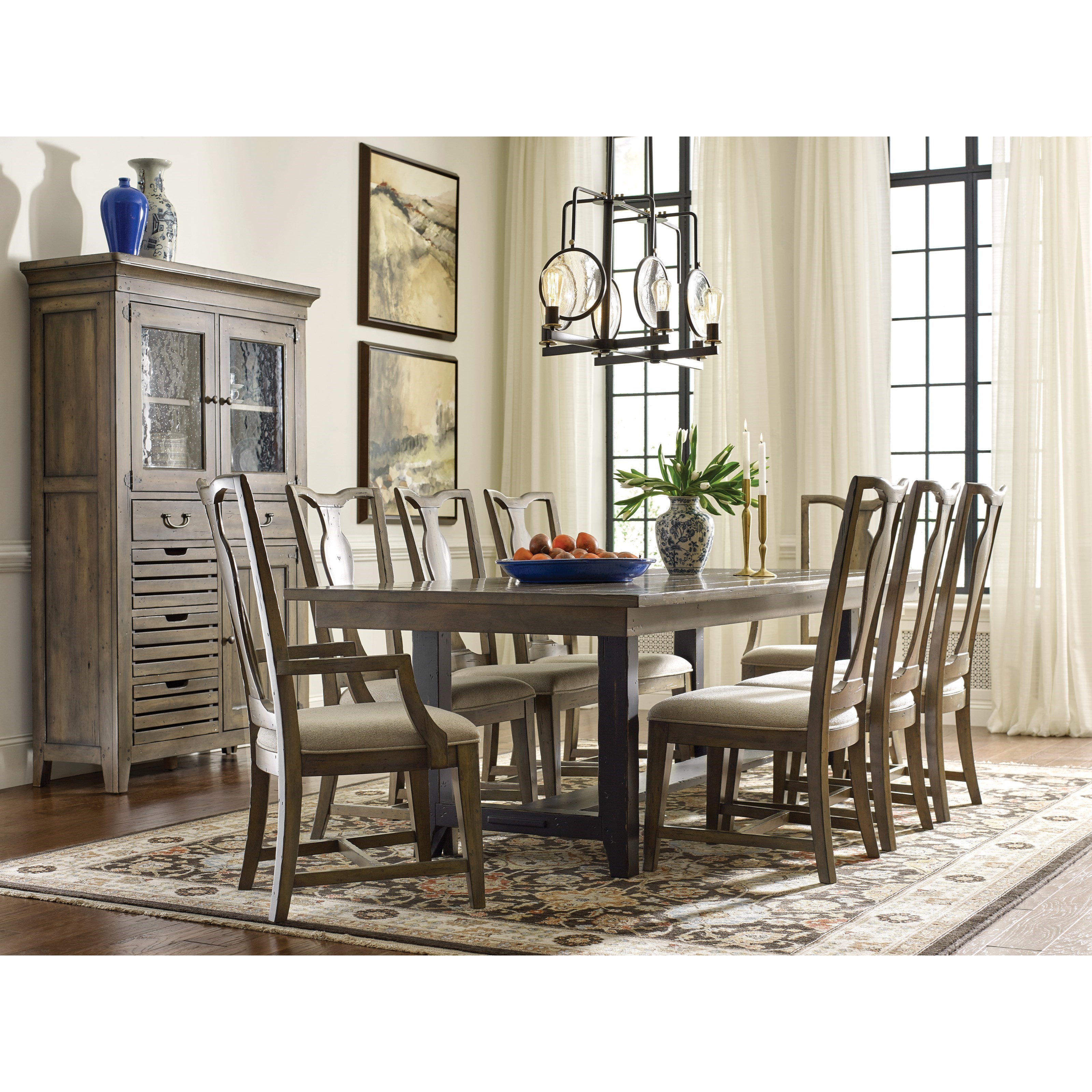 Kincaid trestle clearance dining table